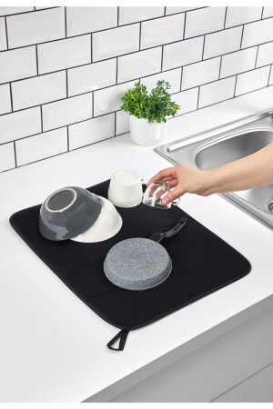 MNZ-مطبخ جفاف المطبخ جفاف المطبخ الأسود المكتب المطبخ المطبخ المطبخ فائق امتصاص Nanoflex - Mibu