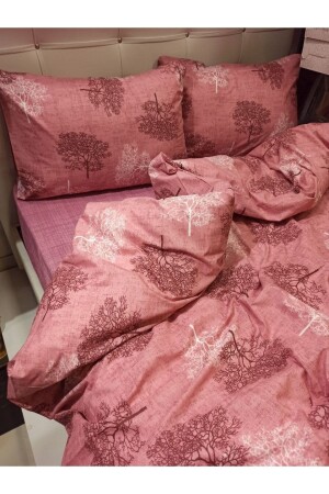 MNZ- القطن الواحد غطاء غطاء غطاء مع شجرة الحياة نمط Nev50 - ŞENER HOME