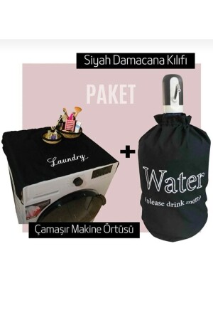 مقعورة زجاجة من نوع MNZ - أسود غسيل غسيل غطاء غسيل - Niksarlı Çeyiz