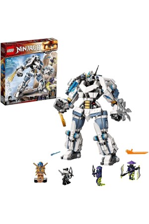 MNZ-® NINJAGO® Legacy Zane's Titan Mech Battle 71738 - مجموعة مبنى لعبة نينجا (840 قطعة) U334164 - LEGO