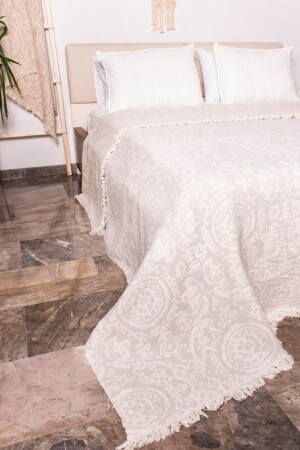 MNZ-منتشر السرير، بيك، مزدوج، عرقية، ضوء الرمادي NPYC2001 - Nilyas