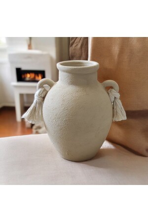 الوعاء المزخرف من MNZ مع المقبض ذات النسيج (حجم صغير) - Nuoves