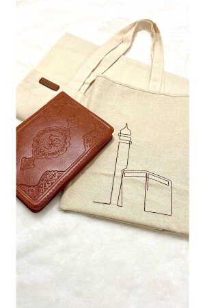 مجموعة صلاة MNZ - مجموعة مع كيس صلاة ومادة القرآن - Nurdan Keskin