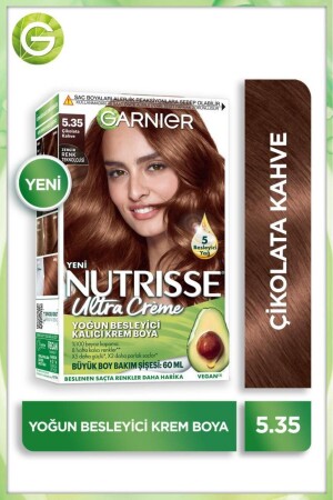 MNZ- Nutrisse التغذية المكثفة كريم دائم لون الشعر 5. 35 شيكولاته براون - Garnier