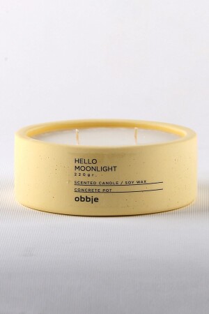 MNZ-فانيلا & مارشمالو رائحة - شمعة تزيينية في وعاء خرساني - Obbje