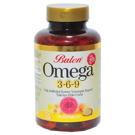 MNZ- Omega 3-6-9 1585 مگ x 100 كبسولة لينة - Balen