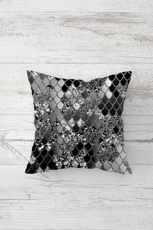 مقياس السمك من النطاق MNZ نمط ساكين مزدوج الجانب المطبوعة رمي الوسادة الأريكة الوسادة القضية مع الزرقة الخفية - On The Clouds