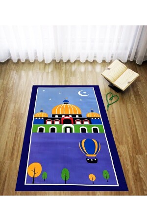 مسجد من المطبوعات الرقمية من قبل الـ MNZ مصطلحات الخشية ذات النسخة الغسيل القائمة على مضاد للنزلق قاعدة الصلاة للأطفال سجاد - On The Clouds