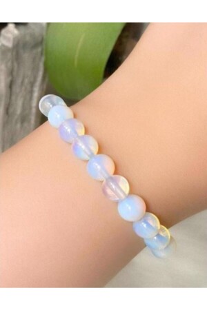 MNZ-حجر طبيعي opalite moonstone تنحيف الوسادة - Perlavita