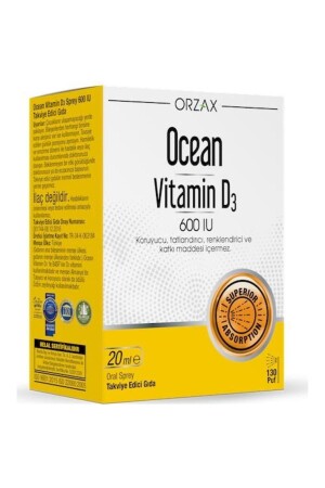 MNZ- Orzax فيتامين د3 600iu 20ml رش - Ocean