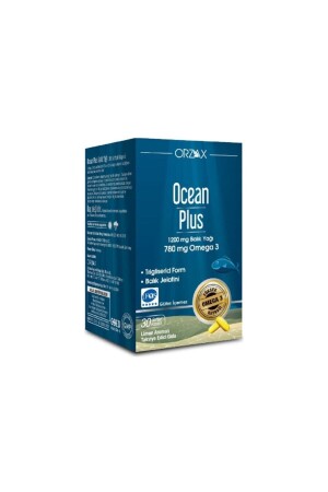 MNZ- Orzax Plus 1200mg أوميغا 3 زيت سمك نقي 30 كبسولة - Ocean