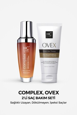 مجموعة العناية بالشعر من الأعشاب المختلفة من MNZ- Ovex- 2 قطع - Hc Care