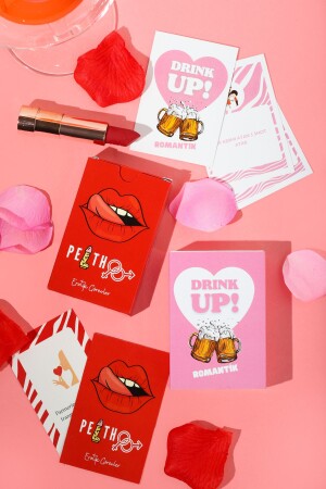 (MNZ) - لعبة مشروب رومانسية و (بيثو) - مهام إيروتيكية - لعبة مزدوجة - - drink up