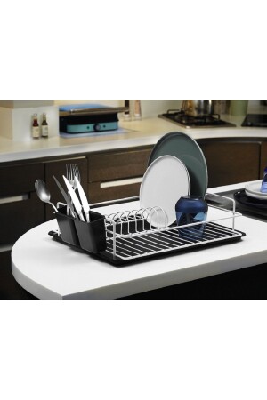 MNZ-حياة الأطعمة المقاومة للصدأ رف سلة الأطعمة سلة طبقة واحدة رف الصفائح الحرارية الغطاء البلاستيكي الأبيض P - Sas Haus