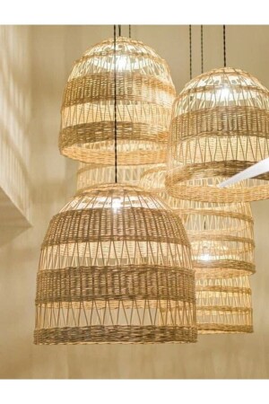 MNZ-رطان، بامبو، ويكر شاندليير، بوهيمية شاندليير Pa1544 - Veneris Design