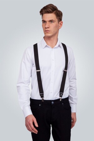 MNZ - سراويل الرجال السوداء - Tudors