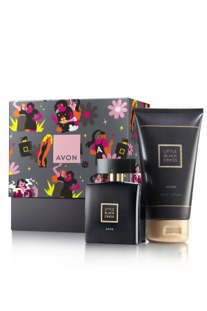 (MNZ) - (فستان أسود صغير (عطر و لوشن الجسم - Avon