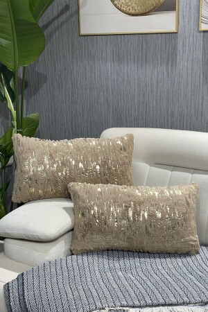 أرنب ذو الذهب من MNZ أرنب رمي قضيب الوسادة مستطيل - قهوة الحليب - Paris Life