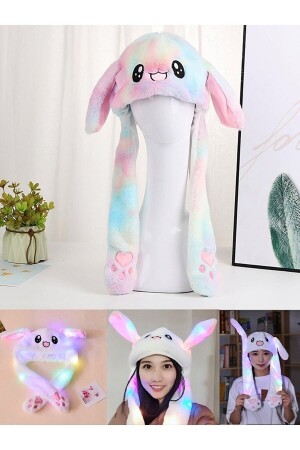 أذني الـ MNZ الملونة المضيئة ترتفع قبعة الأرنب - Bencebibak