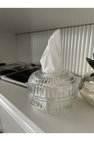 حامل نيبكين من الزجاج المقطوع من الكريستال MNZ (إسحب) - Paşabahçe Denizli Cam