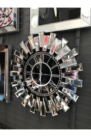 النموذج المميز للبيانو من النخبة من MNZ - ساعة مرآة - تصميم فخم لمس معماري PIANO70BLACKSILVER - asellus