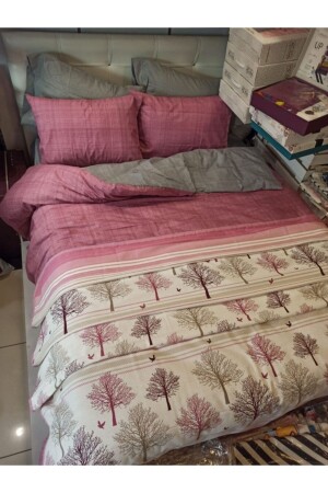 MNZ-مزدوج الجانب مزدوج اللون واحد بيك غطاء غطاء غطاء مع الأوراق المطوية PikeliTKNev - ŞENER HOME