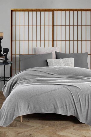 MNZ-مكيف الهواء المزدوج أربع مواسم خفيفة الرمادية بيك سرير سقف سرير - Formeya