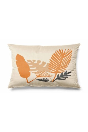 MNZ- مستطيل ورقة برونز نمط مضاعفة الجانب طباعة السويد غطاء السكينة - برتقال - Pilloveland