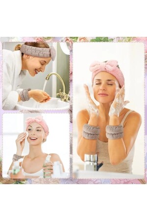 MNZ-مجموعة مزدوجة ملونة منشفة معصم غسيل عصا رياضي معصم سبا - Pistore