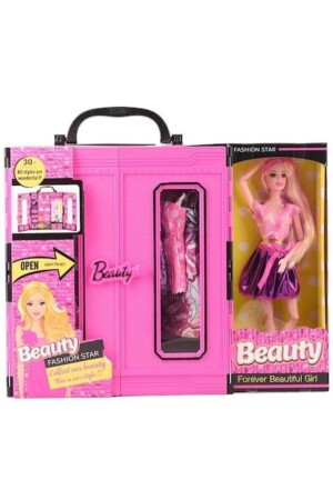 الملبس الوردي من نوع MNZ مع هدية الطفل - الملبس المشترك للطفل مع حقيبة po8682124000238 - Kayyum Oyuncak