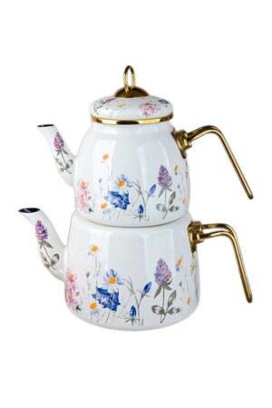 مجموعة من صناديق الشاي المزروعة بالرنب الأبيض من MNZ، مجموعة من صناديق الشاي المزروعة بالرنب الأبيض من الذهب الأبيض من المقب - PORLİSTAN