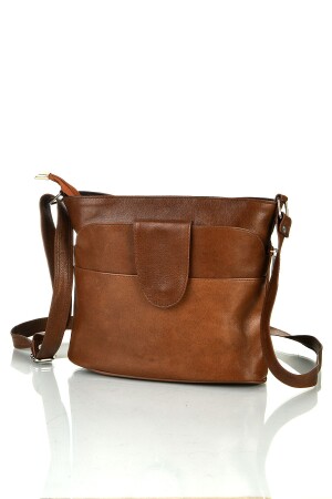 كيس كتف من الجلد الأصيل من MNZ - fubileather