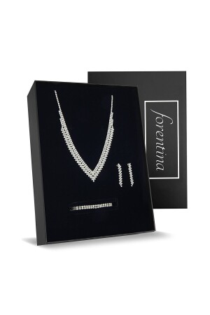 MNZ-ملفة رقبة رقبة أذن سوار المجوهرات مجموعة Ps2174 - Forentina