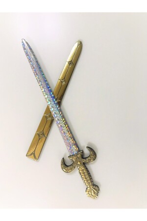 سيف التخفيف البلاستيكي المملأ باللون الذهبي من MNZ - Puffa