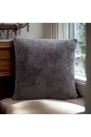 MNZ-مزدوج الجانب الخروف بلوش تيدي Puffy قطبي الديكورية رمي غطاء وسادة ((PUFFY-02) - Skhome