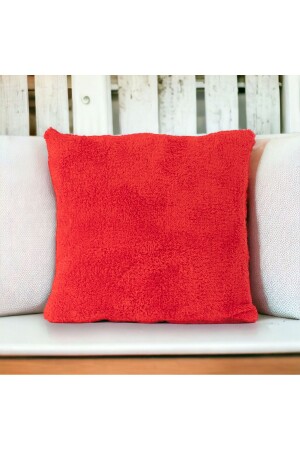 MNZ-مزدوج الجانب الخروف بلوش تيدي Puffy قطبي هدية تزيين رمي وسادة قضية (Puffy-07) - Skhome