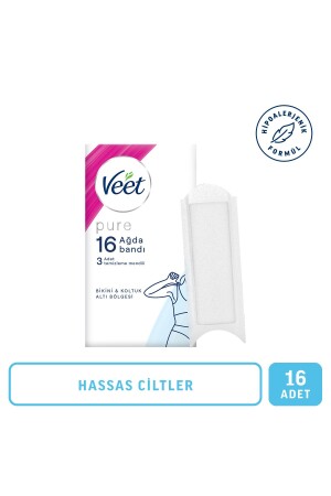 MNZ- Pure Hypoallergenic Wax Strips بيكيني و تحت الذراع منطقة 16 - Veet