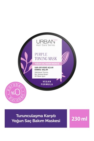 قناع مراقبة الشعر المكثفة من نوع MNZ- Purple Anti- Orange 230 مل- vegan - Urban Care