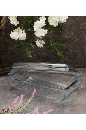 غطاء الزجاج مستطيل MNZ Pyrex Oven Dish Fma06255 2019ST000049 - Paşabahçe