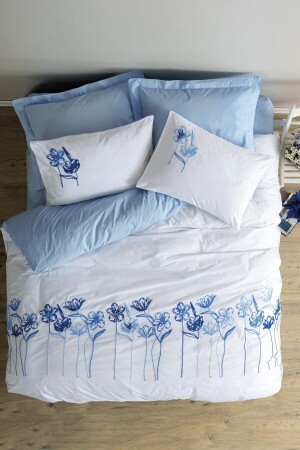 MNZ-مغلفة Ranforce غطاء غطاء مزدوج غطاء مجموعة Onella Blue 8680108067987 - Cotton Box