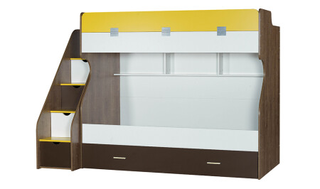 سرير مقسم من ملصق MNZ مع سلم - Cadde Yıldız