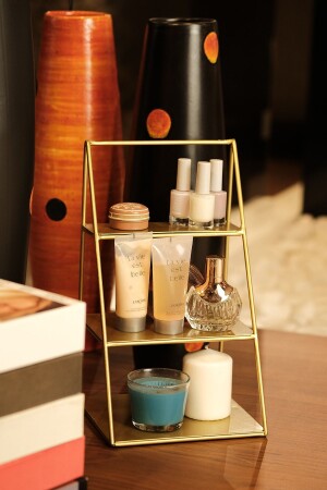 منظمة معدنية ثلاثية المستويات من غبار النجوم MNZ ، منظمة المطبخ والحمام متعددة الأغراض ، رف الملحقات RAR0143 - Rarart Concept