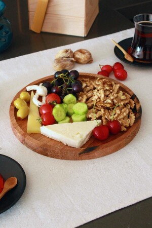 كأس خشبية صلبة من MNZ - وجبة الإفطار - القهوة - وجبة الفاكهة الطبيعية - Raven Home Studio