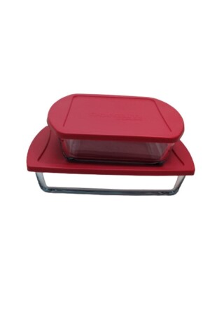 MNZ- Red Lid Pyrex Set Midi Size Set من 2 MG-59854-59864 - Paşabahçe