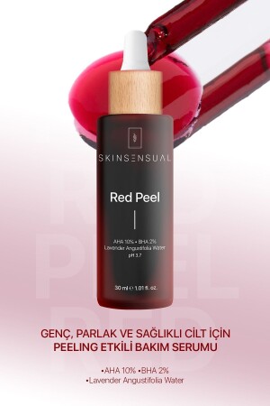 مادة MNZ- Red Peel (aha 10%- Bha 2%) إعادة تنشيط وتحديد اللون الجلدي - Skin Sensual