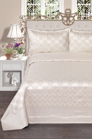 MNZ- Relax Pano غطاء سريري مزدوج (CREAM) - Birhome