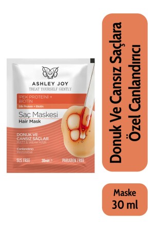 قناع الشعر من MNZ- Revitalising Hair Mask containing Silk Protein خاصة للشعر القديم وغير الحياه 30 مل - Ashley Joy