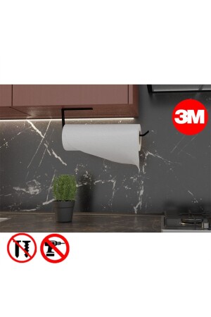 MNZ-مصلبة ورقية حاملة منشفة ملصقة رف منشفة - غرف حمام معلقة ملصقة حامل منشفة و - Risingmaber