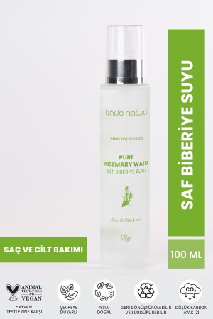 MNZ- Rosemary Water Strengthening Hair Tonic 100% طبيعي ونقدي 100 مل - Bade Natural