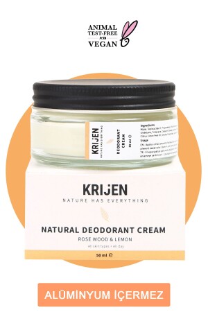 MNZ- Rosewood & Lemon Cream ديزودرانت 50 مل KRMDEOGÜL - Krijen